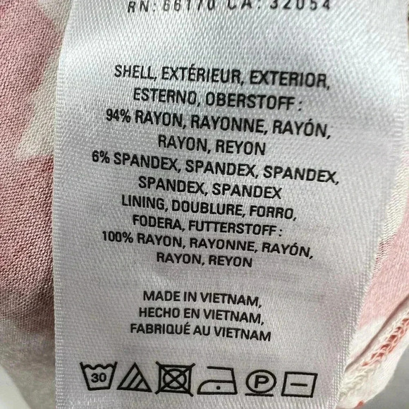 Anthropologie Maeve XS Summer Breeze Orange Off White Floral Dress Ruched Waist - Picture 14 of 15